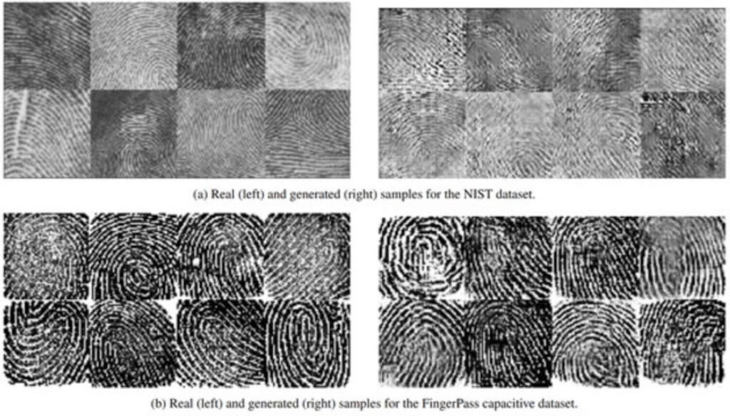 指紋認証デバイスで多数の指紋に一致する、GANによる合成指紋
