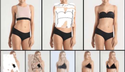 ベストからブラジャーに。高解像度でリアル